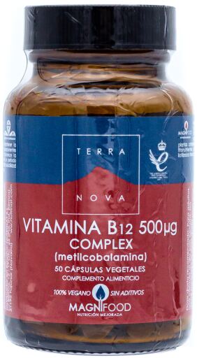 Vitamin B12 500 mcg Complex 50 Capsules