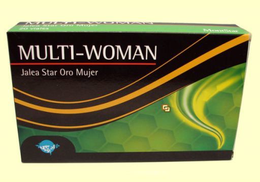 Multi Gold Star Woman Jelly 20 Vials