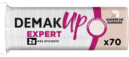 Expert Round Makeup Remover Pads 70 Units