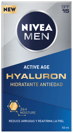 Men Hyaluron Anti-Aging Moisturizing Cream SPF 15 50ml