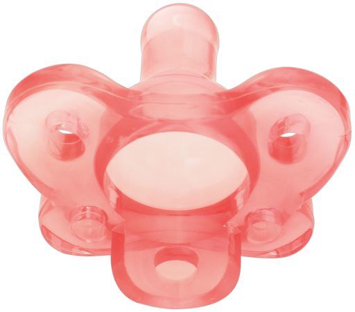 Silicone Pacifier Pink + 0 Months