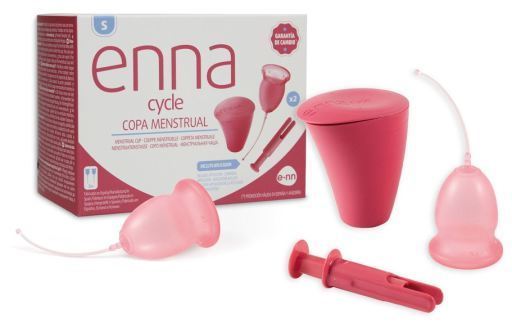 Menstrual Cup Size S 2 Cups + Applicator + Sterilizer