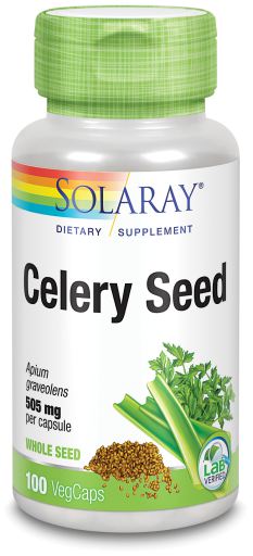 Celery Seed 505 mg 100 Vegetable Capsules