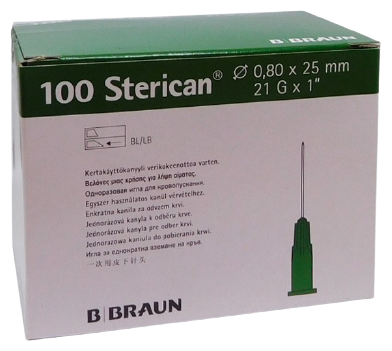 Herbi Feet Sterican Green Needles 25x8 mm 1 100 pcs