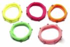 Hair Rubber Bands with Assorted Color Stones 5 Units