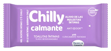 Chilly Intimate Soothing Wipes 12 Units