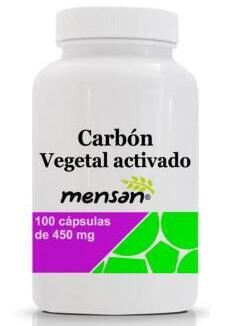 Activated Vegetable Charcoal 450 mg 100 Capsules