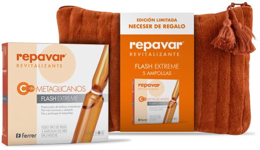 C5.5% Metaglycans Serum in ampoules + Toiletry bag